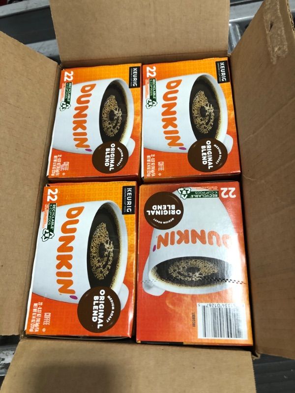 Photo 3 of Dunkin' Original Blend Medium Roast Coffee, 88 Count K-Cup Pods
Best By 04/15/22