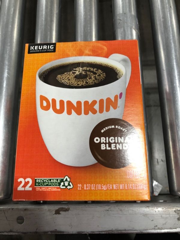 Photo 2 of Dunkin' Original Blend Medium Roast Coffee, 88 Count K-Cup Pods
Best By 04/15/22