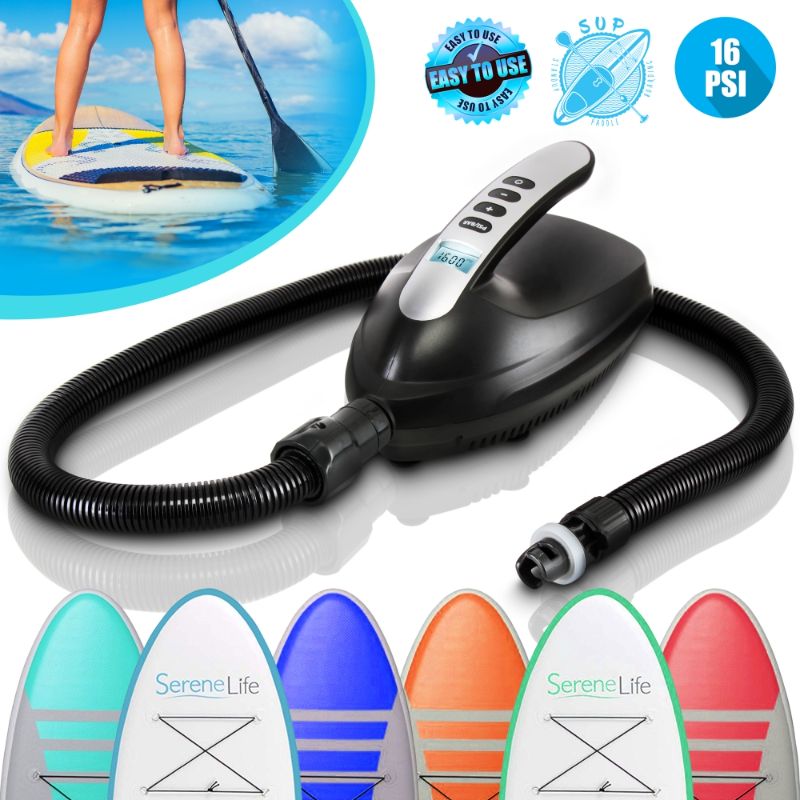 Photo 1 of SereneLife SLPUMP20 - Electric Air Pump Compressor / Air Inflator (for SUP Stand-up Paddle-Boards & Water Sport Pool Inflatables)
