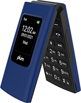 Photo 1 of Plum Flipper 4G LTE Unlocked Flip Phone ATT Tmobile 2022 Model - Blue
