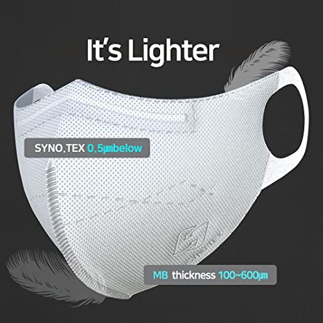 Photo 1 of [50 Individually Pack], SYNOTEX Face Mask[Made in Korea], Included on FDA, Filter Efficiency?94%, Dust Cup Mask_black