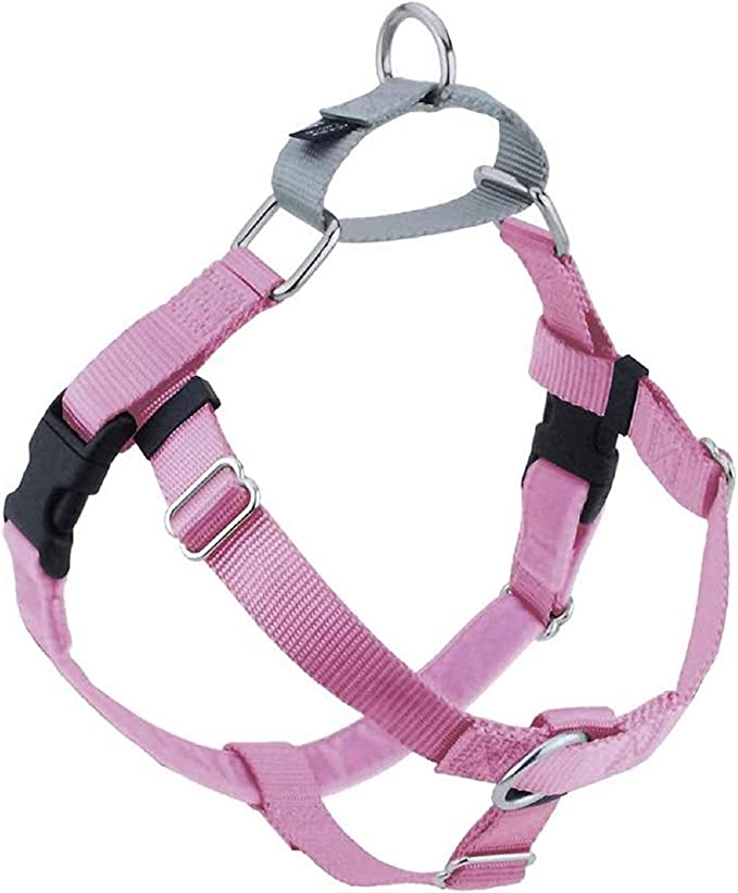 Photo 1 of 2 Hounds Design Freedom No Pull Dog Harness | Adjustable Gentle Comfortable Control for Easy Dog Walking | for Small Medium and Large Dogs | Made in USA | Leash Not Included | 5/8" SM Rose
(SIZE XS) 