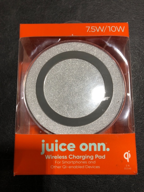 Photo 2 of Onn. Wireless Charging Pad, Black
