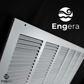 Photo 2 of Engera Return Air Grille - Sidewall and Ceiling - HVAC Vent Duct Cover Diffuser - White 32" x 36" 
NEW OPEN BOX.