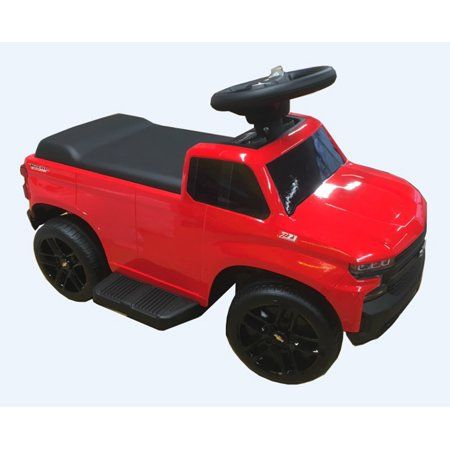 Photo 1 of Kids 6V Chevy Silverado Truck Ride-on Red by Huffy. PRIOR USE, RETURN ITEM.
