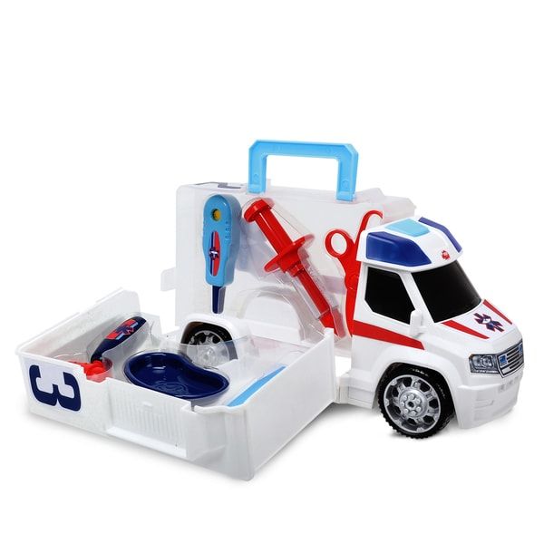 Photo 1 of Dickie Toys - Push and Play SOS Ambulance. PRIOR USE. 
