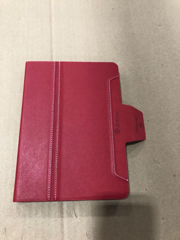 Photo 1 of Antbox Case for iPad Mini 5 2019 (5th Generation 7.9 inch) / iPad Mini 4 with Built-in Apple Pencil Holder PU Leather Smart Cover with Auto Sleep/Wake Stand Function (Red)
