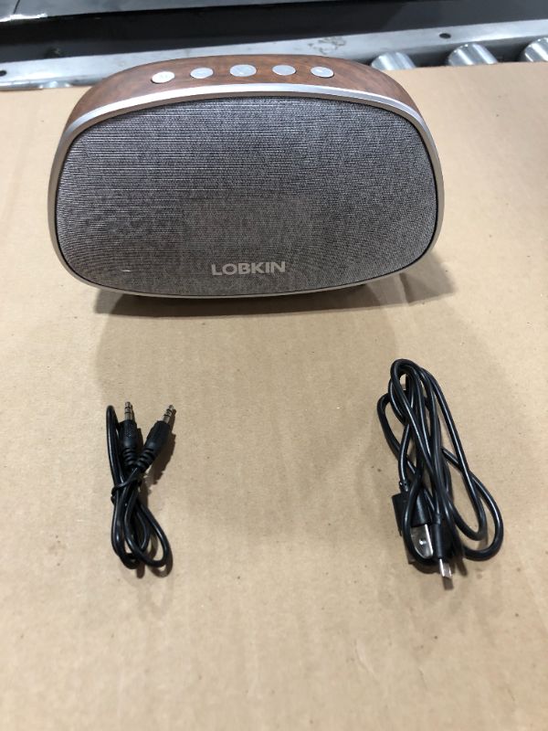 Photo 1 of LOBKIN Clock Radio for Bedroom - Retro Wooden Grain Radios Alarm Clocks with Bluetooth Speaker, Adjustable Volume, Snooze, Dual Alarm Clock?Dark Color?
