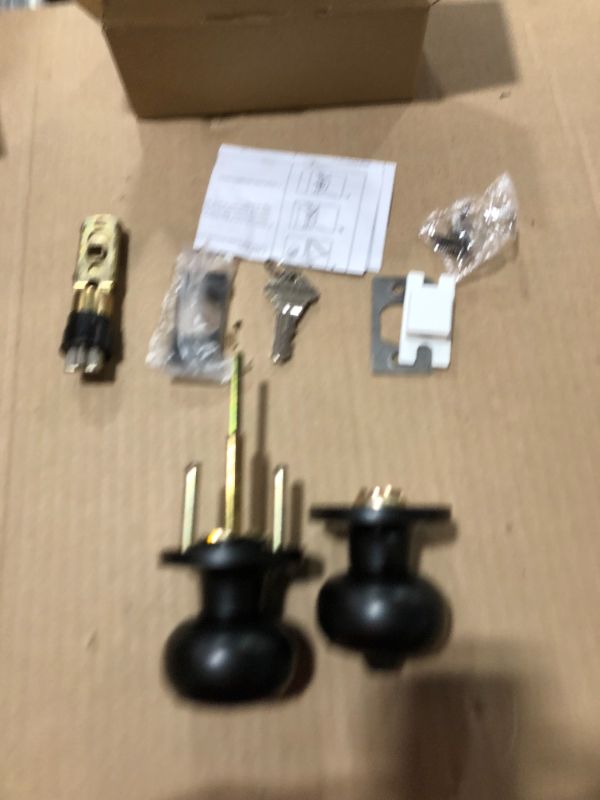 Photo 2 of Black Doorknob Replacement Kit