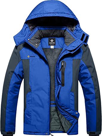 Photo 1 of GEMYSE Men's Mountain Waterproof Ski Snow Jacket Winter Windproof Rain Jacket SZ L
