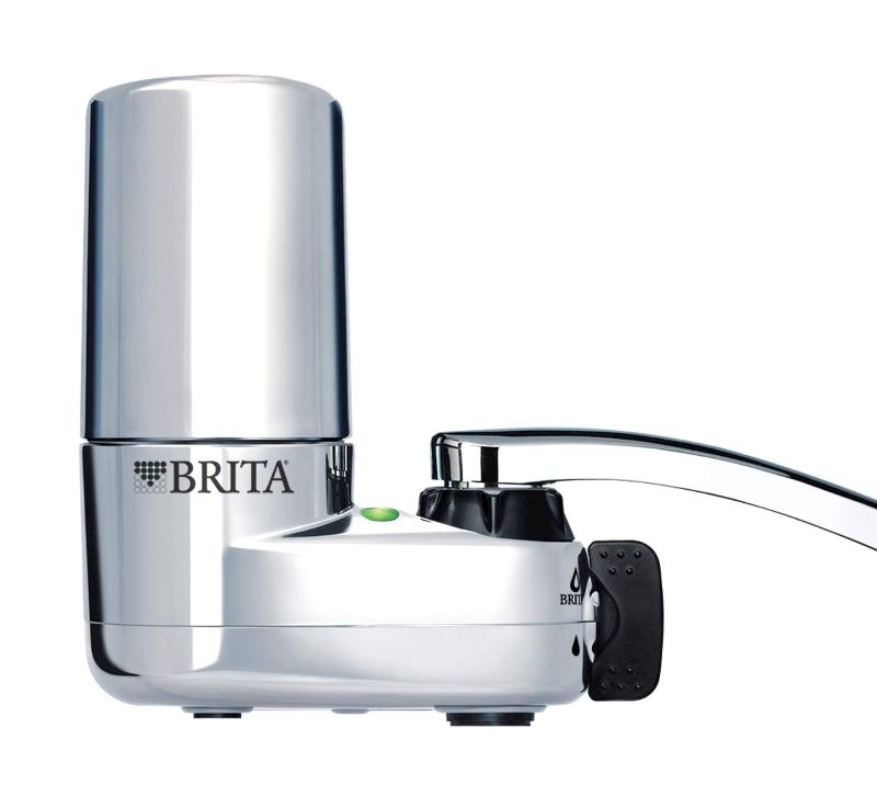 Photo 1 of Brita Basic Faucet Water Filter System, Chrome, 1 Count
