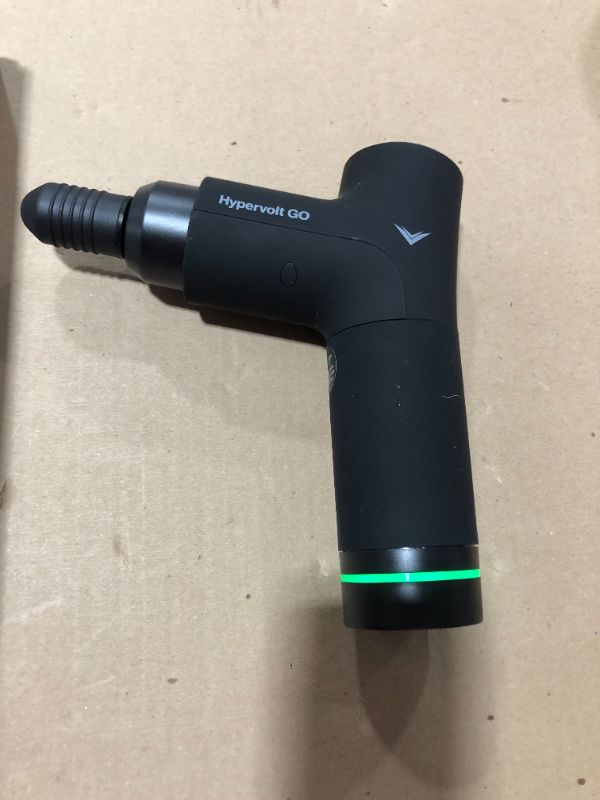 Photo 3 of Hyperice Hypervolt GO - Deep Tissue Percussion Massage Gun - Take Pain Relief and Sore Muscle Recovery on The GO with This Surprisingly Powerful, Whisper-Quiet Portable Handheld Electric Massager.
