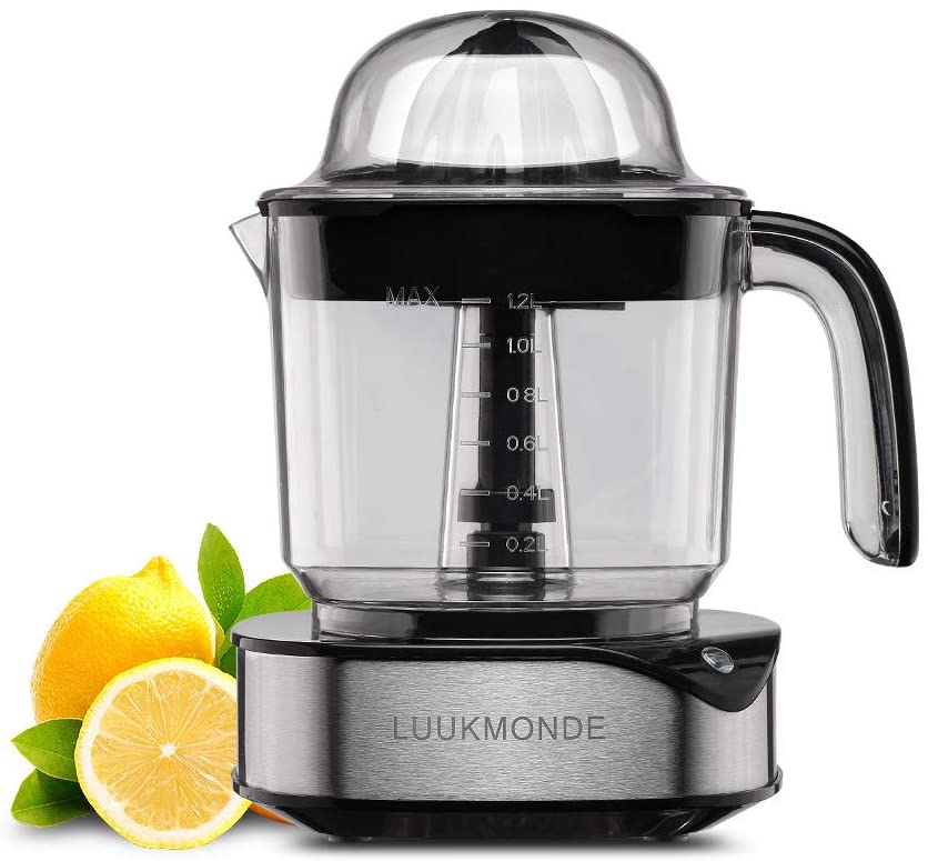 Photo 1 of Electric Citrus Juicer 1.2L Large Volume - Orange Squeezer with Powerful Motor and LED Working Lamp - Electric Juicer Extractor for Orange Lemon Lime Grapefruit by LUUKMONDE
