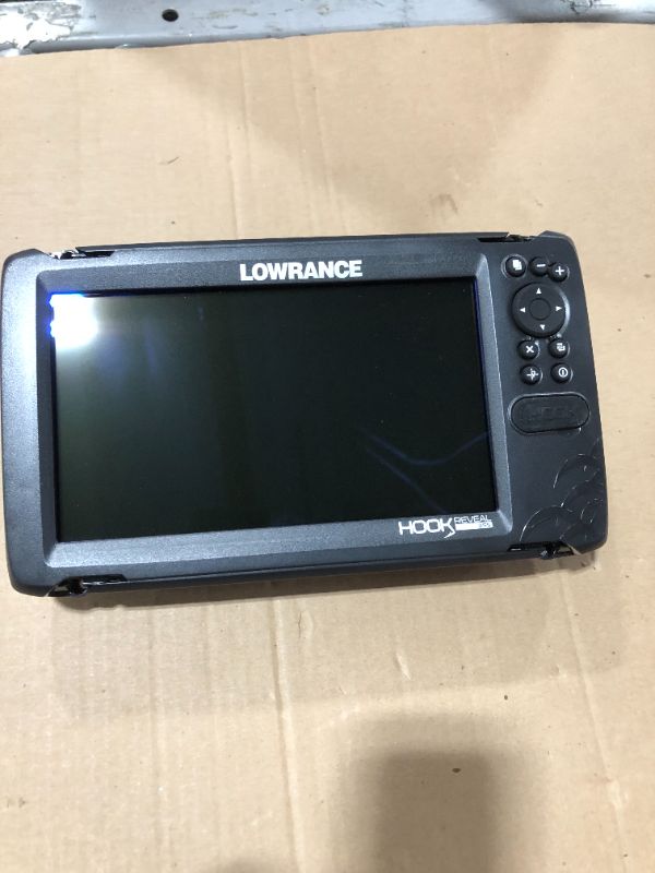 Photo 2 of Lowrance Hook Reveal 9 Fish Finder 9 Inch Screen with Transducer and C-MAP Preloaded Map Options
