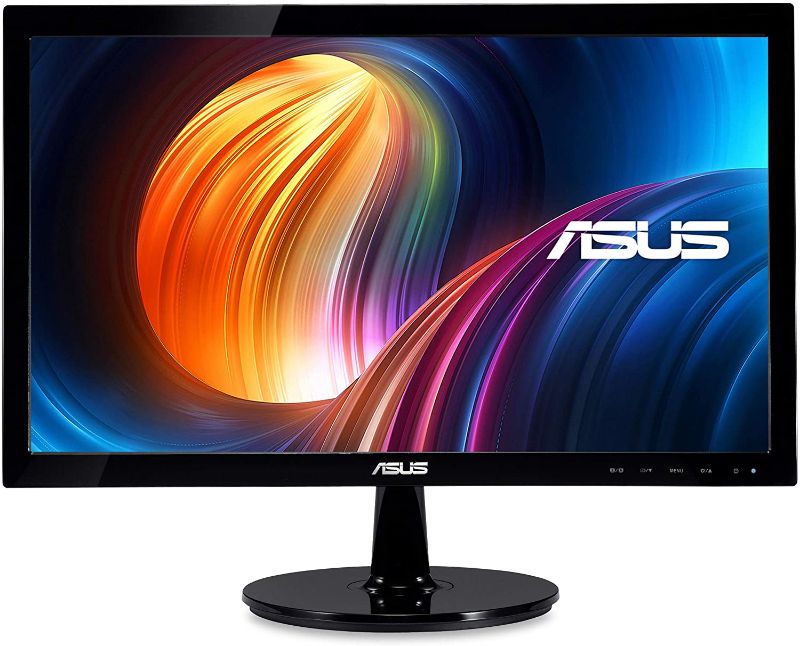 Photo 1 of ASUS VS207T-P 19.5" HD+ 1600x900 DVI VGA Back-lit LED Monitor,Black MISSING POWER CORD AND BUTTONS NOT RESPONSIVE SELLING FOR PARTS
