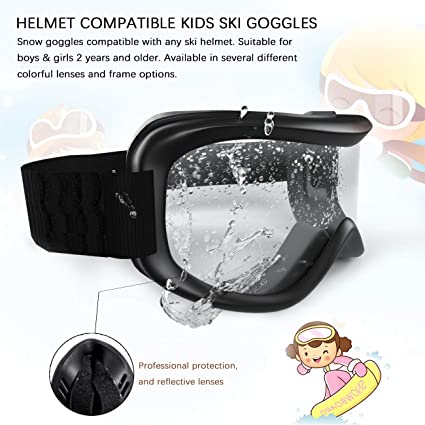 Photo 2 of MAXJULI Kids Ski Goggles - Helmet Compatible Snow Goggles for Baby &Toddler with 100% UV Protection Age 0-4 4301
OPEN PACKAGE. 