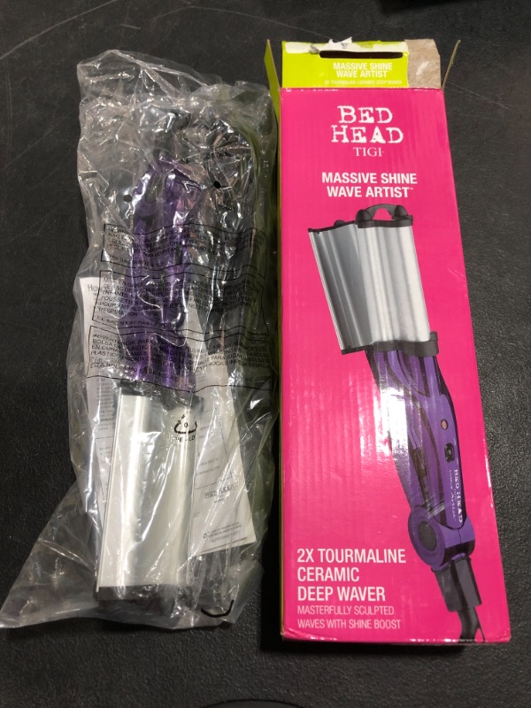 Photo 1 of Bed Head Wave Artist Deep Waver | Combat Frizz and Add Massive Shine for Beachy Waves, (Purple). OPEN BOX. PRIOR USE POSSIBLE.

