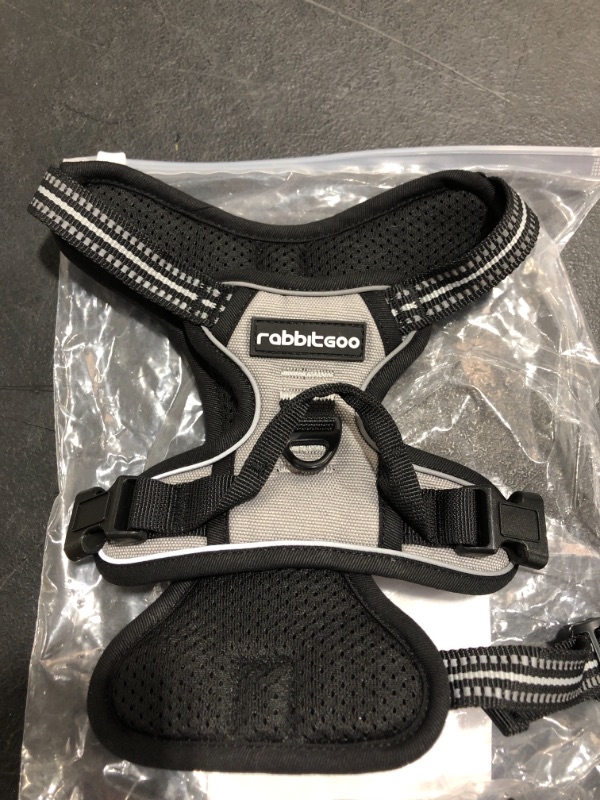 Photo 1 of RABBITGOO DOG HARNESS, GREY/BLACK, SIZE SMALL.