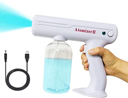 Photo 1 of Atomizer Sprayer,Handheld Sprayer,Nano Spray Gun,Steam Gun,Sprayer,Atomizer,Fogger Machine with Blue Light 27 OZ for Garden,Home,Car
PRIOR USE, MISSING CABLE.