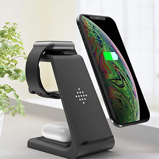 Photo 1 of 2021 Wireless Charger Station 3 in 1 Compatible with Apple iWatch AirPods Pro iPhone Qi Wireless Charging Bank iPhone X XS Max 11 12 13 Pro Max Earbuds Organizer
WHITE IN COLOR. PHOTO FOR REFERENCE.