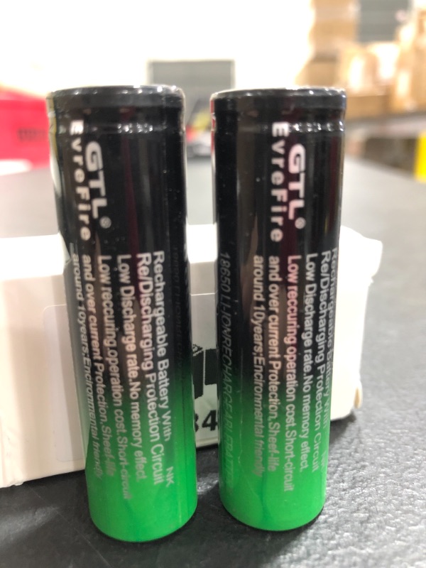 Photo 2 of 3,7V 18650A RECHARGEABLE BATTERY. PACK OF 2. 