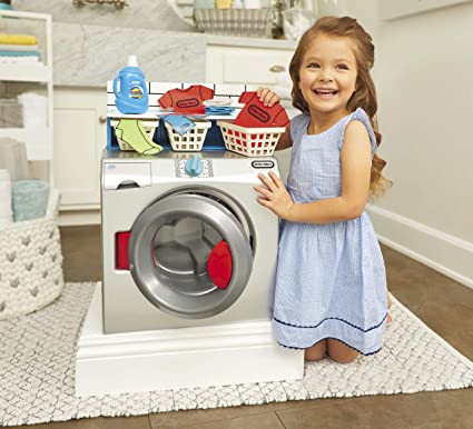 Photo 2 of Little Tikes First Washer Dryer - Realistic Pretend Play Appliance for Kids, Interactive Toy Washing Machine with 11 Laundry Accessories, Unique Toy, Ages 2+
PRIOR USE. 