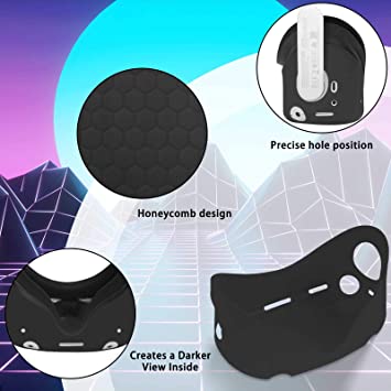 Photo 2 of Design Shell Front Face Protector Cover for Oculus Quest 2 Headset Accessories, Preventing Collisions and Scratches (Black)
