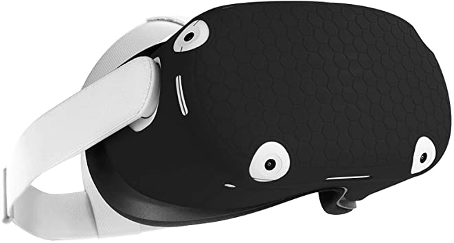 Photo 1 of Design Shell Front Face Protector Cover for Oculus Quest 2 Headset Accessories, Preventing Collisions and Scratches (Black)
