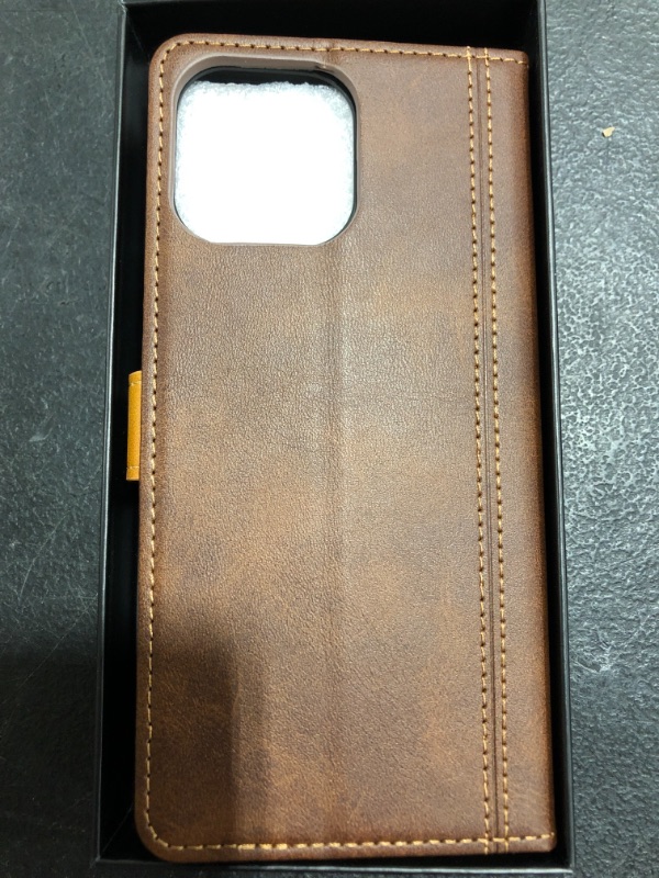 Photo 2 of IPHONE PRO MAX 6.7 INCH LEATHER WALLET STYLE CASE.