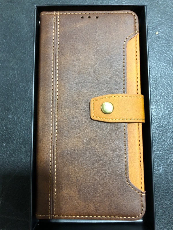 Photo 1 of IPHONE PRO MAX 6.7 INCH LEATHER WALLET STYLE CASE.