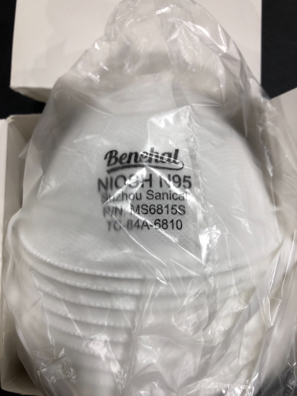 Photo 3 of N95 MS 6815S Face Mask,10 Pack NIOSH Certified N95 Disposable Respirator 5-Ply Safety Breathable Face Masks, Filter Efficiency 95%, Adjustable Comfortable Protection,Against PM2.5 Dust for CHILDREN. SMALL SIZE. 
