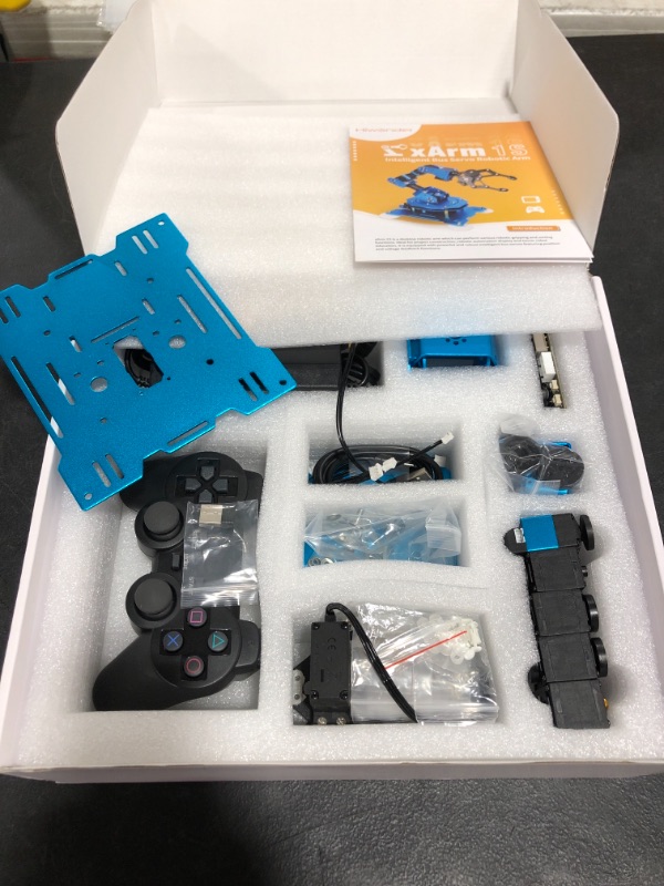 Photo 2 of xArm 1S Programming Desktop Robotic Arm with Powerful and Robust Intelligent Bus Servos Featuring Position and Voltage Feedback (Unassembled)
