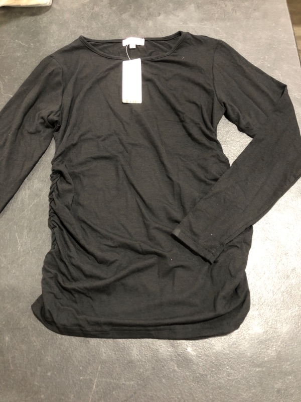 Photo 1 of BHOME WOMEN'S BLACK LONG SLEEVE SHIRT. SIZE MEDIUM.