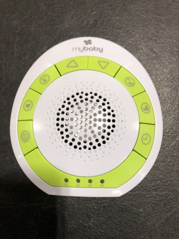 Photo 2 of MyBaby SoundSpa On-The-Go-Portable White Noise Machine, 4 Soothing Sounds with 15, 30, and 45-Minute Auto Shutoff, Integrated Clip for Easy Transport, Giftable, Small and Lightweight, by HoMedics
MISSING HOOK & ORIGINAL PACKAGING. PRIOR USE.