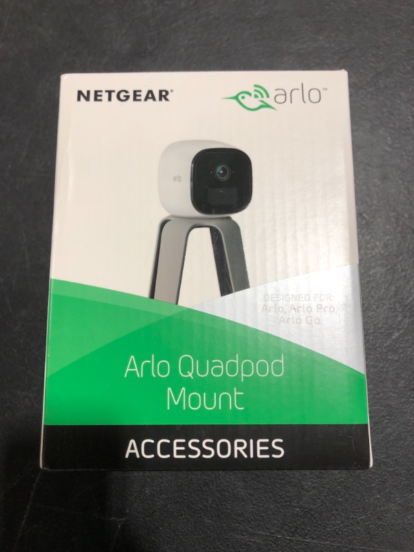 Photo 3 of Arlo Certified Accessory - Quadpod Mount – Do It All Mount for Arlo Cameras, Compatible with Arlo Ultra, Ultra 2, Pro, Pro 2, Pro 3, Pro 4, Essential and Arlo Wire-Free Cameras - VMA4500
SEALED NEW IN BOX.