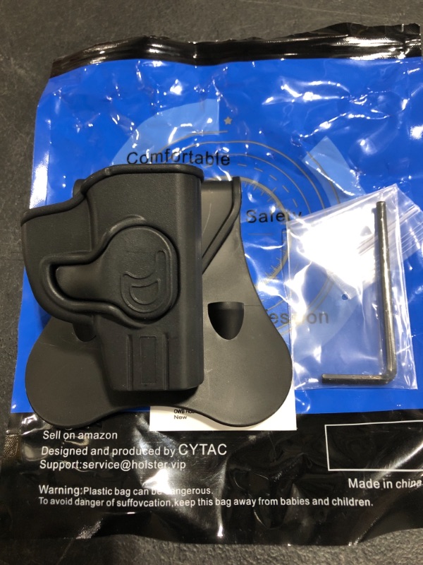 Photo 3 of OWB Paddle Holster for Ruger LCP, Kel-Tec P3AT 380 Sub-Compact Pistol(Not LCP II or Laser Models), 360° Adjustable Outside Waistband Holsters, Fast Release Tactical Gun Holster - Right Handed
