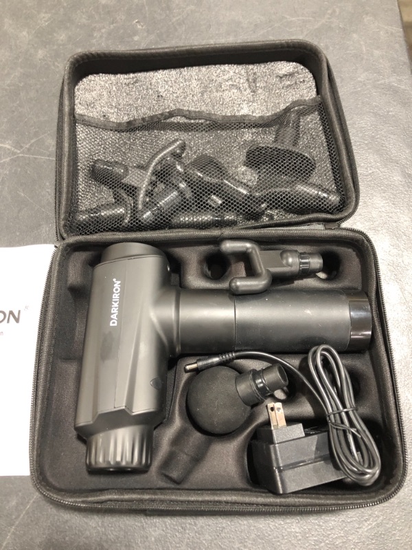 Photo 2 of Muscle Massage Gun, Percussion Massage Gun Deep Tissue Massager for Athletes with 10 Massage Heads (EM31)
PRIOR USE.