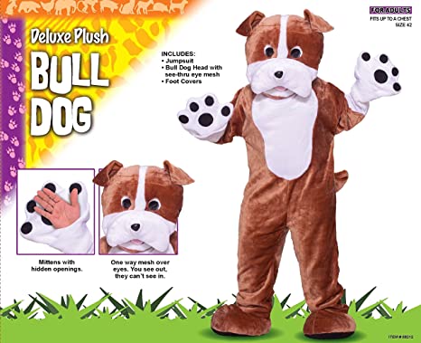 Photo 2 of Forum Deluxe Plush Bulldog Mascot Costume
PRIOR USE.