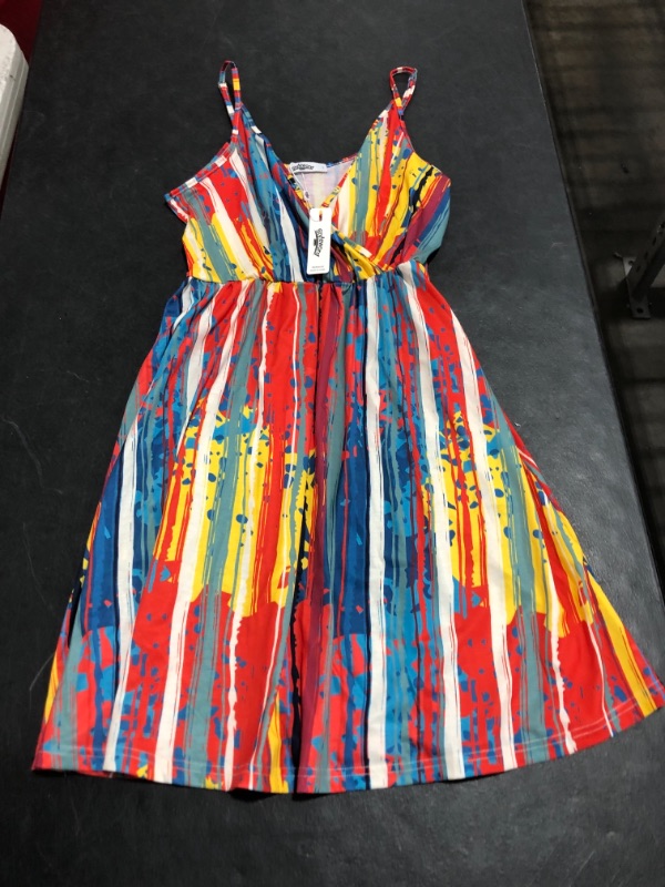 Photo 2 of Summer Dresses for Women Beach Floral Tshirt Sundress Sleeveless Pockets Casual Loose Tank Dress
SIZE LARGE. PHOTO FOR REFERENCE, MAY VARY SLIGHTLY.