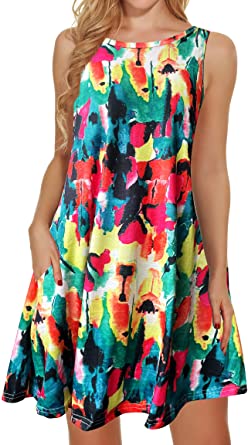 Photo 1 of Summer Dresses for Women Beach Floral Tshirt Sundress Sleeveless Pockets Casual Loose Tank Dress
SIZE LARGE. PHOTO FOR REFERENCE, MAY VARY SLIGHTLY.