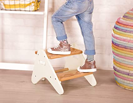 Photo 2 of 
B. spaces by Battat B. Spaces – Step Stool for Kids – Ivory & Wood Stepping Stool for The Bedroom, Bathroom, Kitchen – Furniture for Toddlers – Peek-A-Boost – 2 Years + (BX2031C1Z)
PRIOR ASSEMBLY & USE. MISSING HARDWARE.