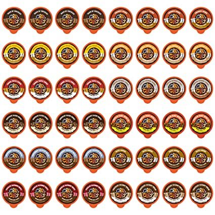 Photo 1 of Crazy Cups Flavored Coffee Pods Variety Pack - Coffee Flavors and Chocolate Coffee Flavors for The Keurig k Cups Machine, Recyclable Single Serve Cups, 30 Count. BREWER'S VARIETY PACK. BB 05/2021.
PHOTO FOR REFERENCE. 