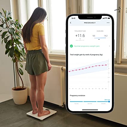 Photo 3 of Withings Body+ - Digital Wi-Fi Smart Scale with Automatic Smartphone App Sync, Full Body Composition Including, Body Fat, BMI, Water Percentage, Muscle & Bone Mass, with Pregnancy Tracker & Baby Mode
