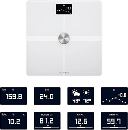 Photo 2 of Withings Body+ - Digital Wi-Fi Smart Scale with Automatic Smartphone App Sync, Full Body Composition Including, Body Fat, BMI, Water Percentage, Muscle & Bone Mass, with Pregnancy Tracker & Baby Mode
