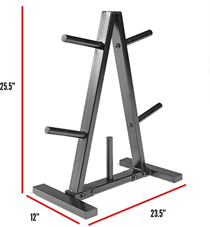 Photo 2 of CAP Barbell Weight Plate Rack for 1-Inch Weight Plates
MISSING ONE LEG BRACKET. USED CONDITION.