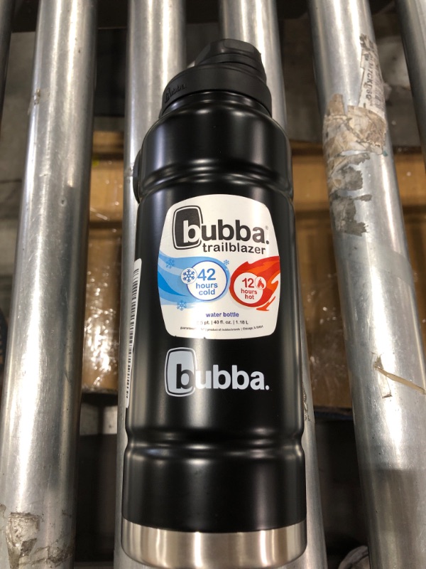 Photo 1 of bubba Trailblazer Vacuum-Insulated Stainless Steel Water Bottle, 40 oz., Licorice

