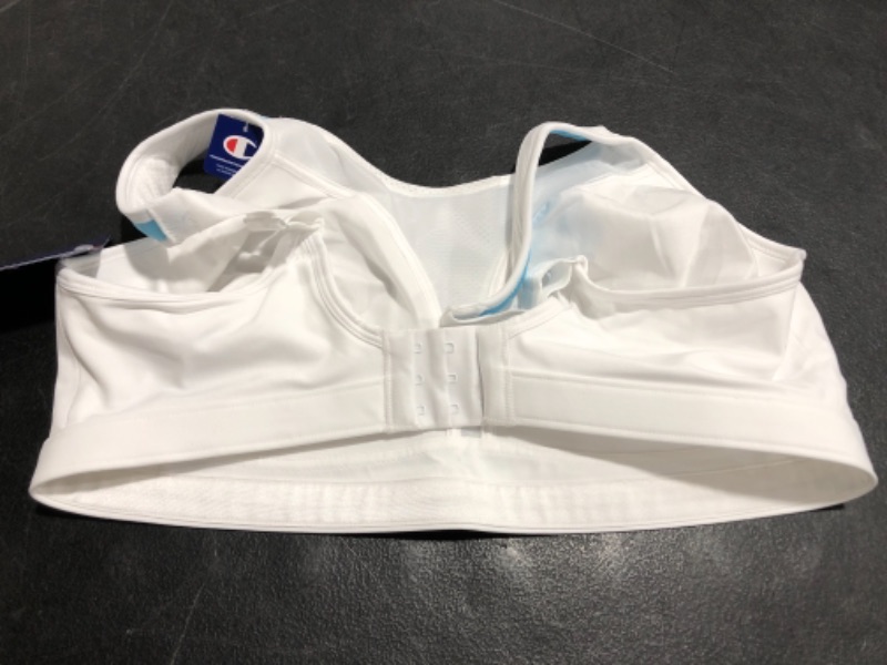 Photo 2 of CHAMPION WOMEN'S DOUBLE DRY SPORTS BRA, WHITE, SIZE 38DD. NEW WITH TAGS.