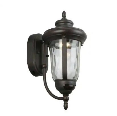 Photo 1 of Aldwynne Bronze Motion Sensing LED Outdoor LED Wall Lantern Sconce
