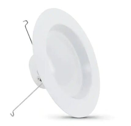 Photo 1 of 5 in.-6 in. 120-Watt Equiv Daylight (5000K) Dimmable CEC White Integrated LED 90+ CRI Recessed Retrofit Trim Downlight - tools construction lights
