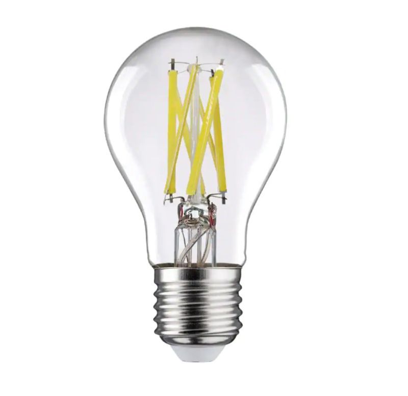 Photo 1 of 2 pack, 100-Watt Equivalent A19 ENERGY STAR and CEC Dimmable LED Light Bulb in Daylight (2-count)
